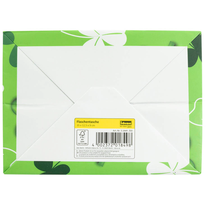 Artikelbild 7 für Idena Geschenktüte für Flaschen Glücksklee grün 12,5 x 35,5 cm, 1 St., Artikelnummer 677177