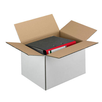 Artikelbild für Nestler Wellpapp-Faltkartons 2-wellig weiß 44,3 x 32,3 x 27,8 cm Außenmaß, 20 St., Artikelnummer 598607