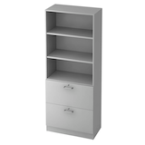 Artikelbild 1 für HAMMERBACHER Regalschrank 7300 CE, V7300/5/5/CE lichtgrau 80,0 x 42,0 x 200,4 cm, 1 St., Artikelnummer 861914