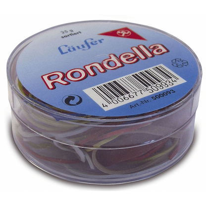 Artikelbild für Läufer Gummiringe Rondella rot 1,5 mm, Ø 4,0 cm, 25,0 g, Artikelnummer 933770