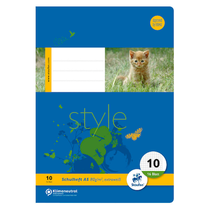 Artikelbild 3 für Staufen® Schulhefte Lineatur 10 kariert DIN A5 Außenrand, 16 Blatt, 10 St., Artikelnummer 717553
