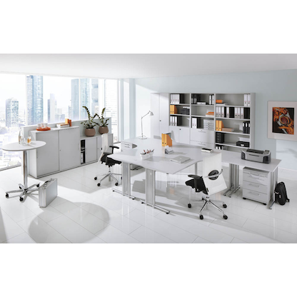 Artikelbild 5 für HAMMERBACHER Aktenregal Prokura lichtgrau 80,0 x 40,0 x 200,4 cm, 1 St., Artikelnummer 463281