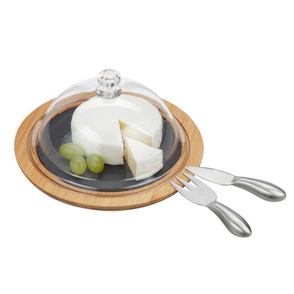 Artikelbild für relaxdays Käse-Set braun Ø 25,0 cm, 1 Set, Artikelnummer 361622
