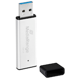 Artikelbild 1 für MediaRange USB-Stick MR1902 silber, schwarz 128 GB, 1 St., Artikelnummer 635621