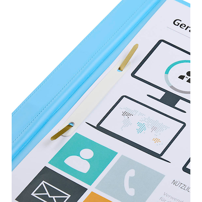 Artikelbild 2 für BRUNNEN Schnellhefter Kunststoff hellblau DIN A4 überbreit, 1 St., Artikelnummer 924819