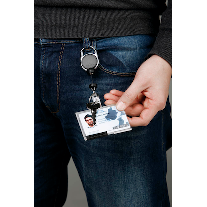 Artikelbild 2 für DURABLE Ausweishalter Jojo EXTRA STRONG 832901, Clip, schwarz, 1 St., Artikelnummer 462931