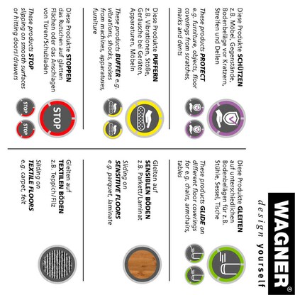 Artikelbild 6 für WAGNER® design yourself EH 1900 Schwingungsdämpfer, 4 St., Artikelnummer 418737