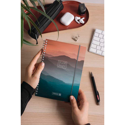 Artikelbild 5 für BRUNNEN Schülerkalender Sunset 2026/2027 mehrfarbig: blau, orange, 1 St., Artikelnummer 804896