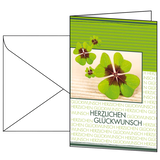 Artikelbild 1 für SIGEL Glückwunschkarten Kleeblatt DS004 DIN A6, 10 St., Artikelnummer 158808