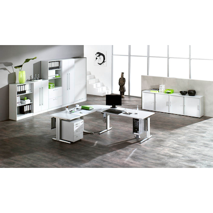 Artikelbild 5 für HAMMERBACHER Regalschrank Sira, V7700/W/W/RE weiß 80,0 x 42,0 x 200,4 cm, 1 St., Artikelnummer 642400