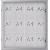 Artikelbild 1 für MAUL Schaukasten Excite grau 12x DIN A4 95,6 x 2,8 x 100,0 cm, 1 St., Artikelnummer 536504