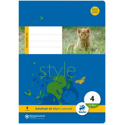 Artikelbild 2 für Staufen® Schulhefte Lineatur 4 liniert DIN A5 ohne Rand, 16 Blatt, 10 St., Artikelnummer 717579