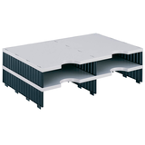 Artikelbild 1 für styro Sortierstation Styrodoc grau/schwarz mit 4 Fächern, Artikelnummer 444893