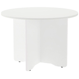 Artikelbild 1 für rocada Mehrzwecktisch weiß rund, Säulenfuß weiß, 100,0 x 100,0 x 72,0 cm, Artikelnummer 117547