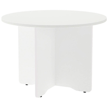 Artikelbild für rocada Mehrzwecktisch weiß rund, Säulenfuß weiß, 100,0 x 100,0 x 72,0 cm, Artikelnummer 117547