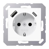 Artikelbild 1 für JUNG Steckdose mit USB-Anschluss, 1 St., Artikelnummer 176158