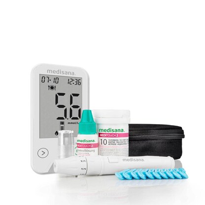 Artikelbild für medisana MediTouch 2 + Starter-Set Blutzuckermessgerät, Artikelnummer 332918