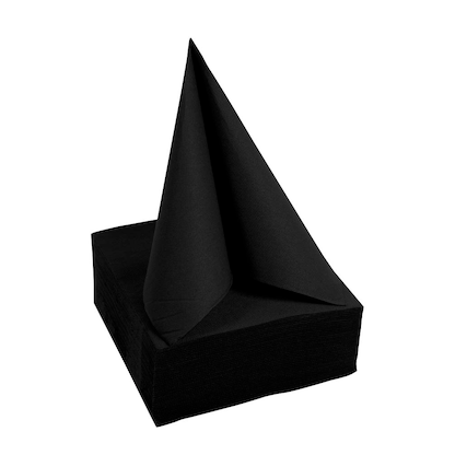 Artikelbild 2 für PROnappe Servietten schwarz 2-lagig 20,0 x 20,0 cm, 50 St., Artikelnummer 361339