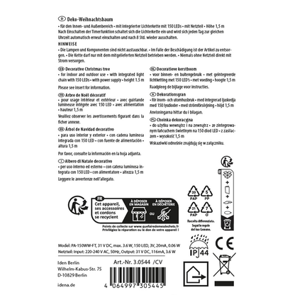 Artikelbild 5 für Idena Weihnachtsbaum mit LED Lichterkette grün, 1 St., Artikelnummer 442859