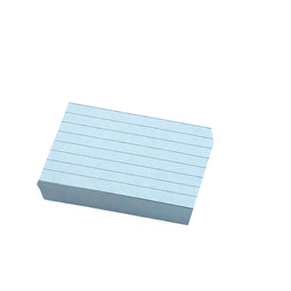 Artikelbild für Karteikarten DIN A6 blau liniert, 100 St., Artikelnummer 432393
