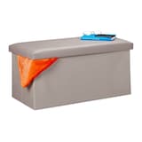 Artikelbild 1 für relaxdays Sitztruhe 10031586_111 grau Holz 76,5 cm, Artikelnummer 521144