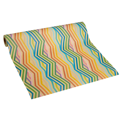 Artikelbild 2 für JUNG SCHÖNER VERPACKEN Geschenkpapier Prisma Streifen mehrfarbig, 20,0 m, Artikelnummer 223176