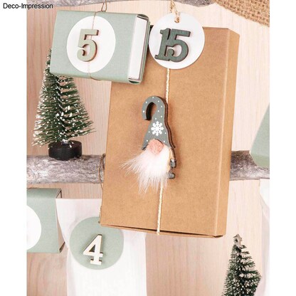 Artikelbild 2 für Rayher Holz-Streudeko mehrfarbig Wichtel, 6 St., Artikelnummer 433536