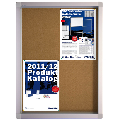 Artikelbild für FRANKEN Schaukasten ECO silber 4x DIN A4 53,0 x 4,5 x 70,4 cm, 1 St., Artikelnummer 534483