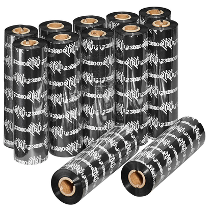Artikelbild 4 für ZEBRA 2300 schwarz Thermo-Druckfolien, 12 Rollen, Artikelnummer 621298