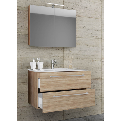 Artikelbild 4 für VCM my bath Badmöbel-Set 3-teilig Badinos 914335 sonoma-eiche 80,0 x 46,0 x 50,0 cm, Artikelnummer 388813