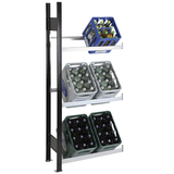 Artikelbild 1 für SCHULTE Anbauregal 37003-S schwarz, silber 75,0 x 30,0 x 180,0 cm, Artikelnummer 854897