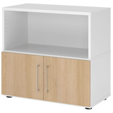 Artikelbild 1 für HAMMERBACHER Regalschrank FlexWall, VFW28T1KG/W/E/BS weiß, eiche 80,0 x 40,0 x 74,6 cm, 1 St., Artikelnummer 949851