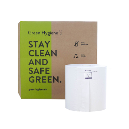 Artikelbild für Green Hygiene® Handtuchrollen HANNELORE 2-lagig weiß, 8 Rollen, Artikelnummer 211647