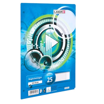 Artikelbild 3 für LANDRÉ® Ringbucheinlagen A4 liniert, 100 Blätter, Artikelnummer 298769