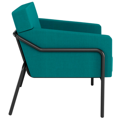 Artikelbild 2 für medso powered by PAPERFLOW Sessel MEDSO L blau schwarz Stoff 75,0 x 74,3 x 73,6 cm, 1 St., Artikelnummer 522587