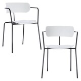 Artikelbild 1 für meet powered by PAPERFLOW Besucherstühle BISTRO CHBISX2.01.13 weiß Kunststoff, 2 St., Artikelnummer 545877
