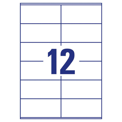 Artikelbild 3 für AVERY Zweckform Etiketten 3424-200 weiß 105,0 x 48,0 mm, 220 Blatt, Artikelnummer 296624