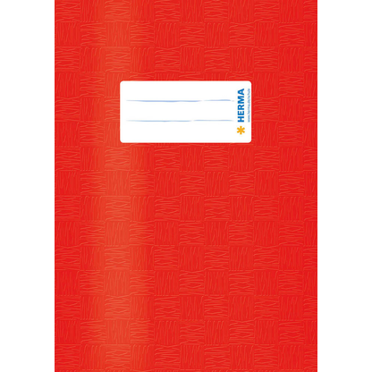 Artikelbild für HERMA Heftumschlag mit Baststruktur rot Kunststoff DIN A5, Artikelnummer 548002