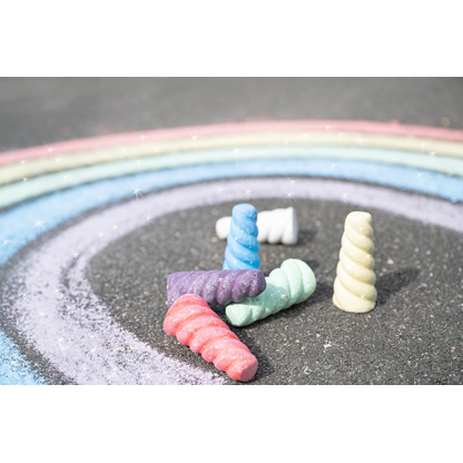 Artikelbild 4 für EBERHARD FABER Einhorn Straßenmalkreide Glitzer farbsortiert 6 St., Artikelnummer 100097