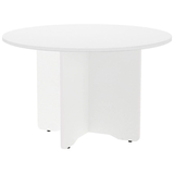 Artikelbild 1 für rocada Mehrzwecktisch weiß rund, Säulenfuß weiß, 120,0 x 120,0 x 72,0 cm, Artikelnummer 117798