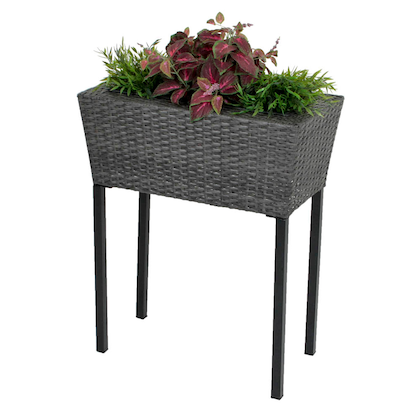 Artikelbild 2 für Garden Pleasure Pflanzenständer-Set IRIS Kunststoff grau, 2 St., Artikelnummer 285146