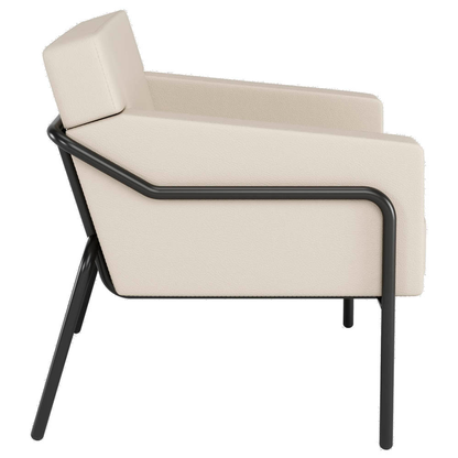 Artikelbild 2 für medso powered by PAPERFLOW Sessel MEDSO L creme schwarz Kunstleder 75,0 x 74,3 x 73,6 cm, 1 St., Artikelnummer 522597