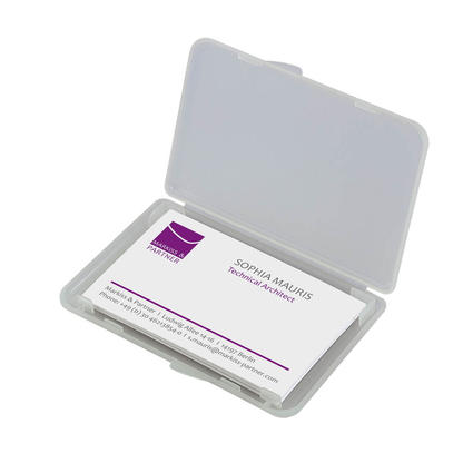 Artikelbild 3 für SIGEL Visitenkartenetui transparent, für bis zu 25 Visitenkarten, Artikelnummer 247981