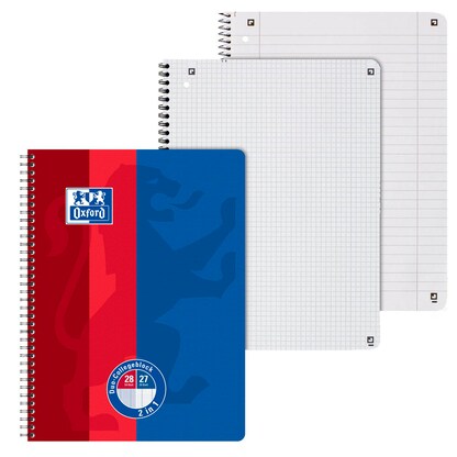 Artikelbild für OXFORD Collegeblock DUO Lineatur 27/28 liniert und kariert DIN A4 Innen- und Außenrand, 1 Block, Artikelnummer 798191