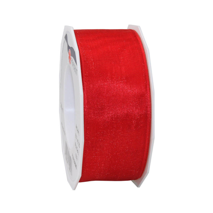 Artikelbild für PRÄSENT Geschenkband Four Seasons seidenmatt rot 40,0 mm x 25,0 m, Artikelnummer 968909