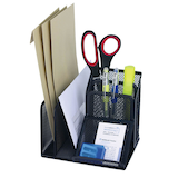 Artikelbild 1 für WEDO Schreibtisch-Organizer Office schwarz Metall 4 Fächer 15,8 x 13,5 x 14,5 cm, Artikelnummer 400113