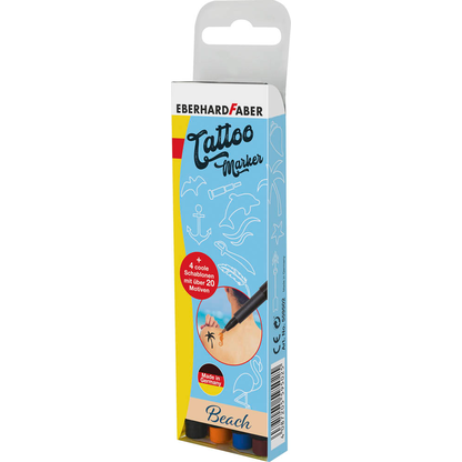 Artikelbild 2 für EBERHARD FABER Beach Tattoostifte farbsortiert 1,0 - 5,0 mm, 4 St., Artikelnummer 419327
