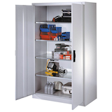 Artikelbild 1 für CP Stahlschrank 8932-00 S10600 lichtgrau 4 Fachböden 120,0 x 60,0 x 195,0 cm, aufgebaut, 1 St., Artikelnummer 416661