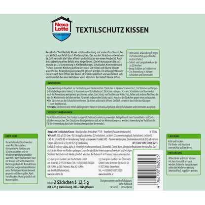 Artikelbild 3 für Nexa Lotte® Mottenschutz Textilschutz Säckchen weiß, 2 St., Artikelnummer 641823