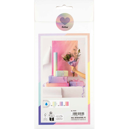 Artikelbild 2 für folia Seidenpapier Blumenseide SHADES OF RAINBOWS mehrfarbig, 50,0 x 70,0 cm, Artikelnummer 775949